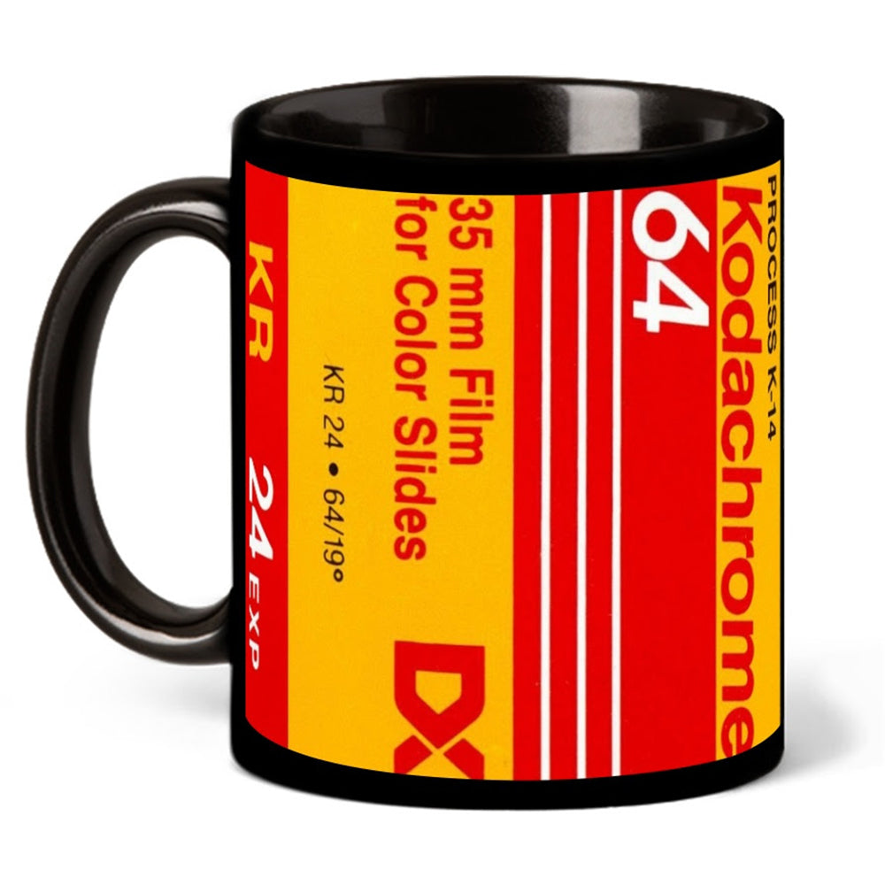 Kodak Kodachrome Film 35mm 11oz Black Mug