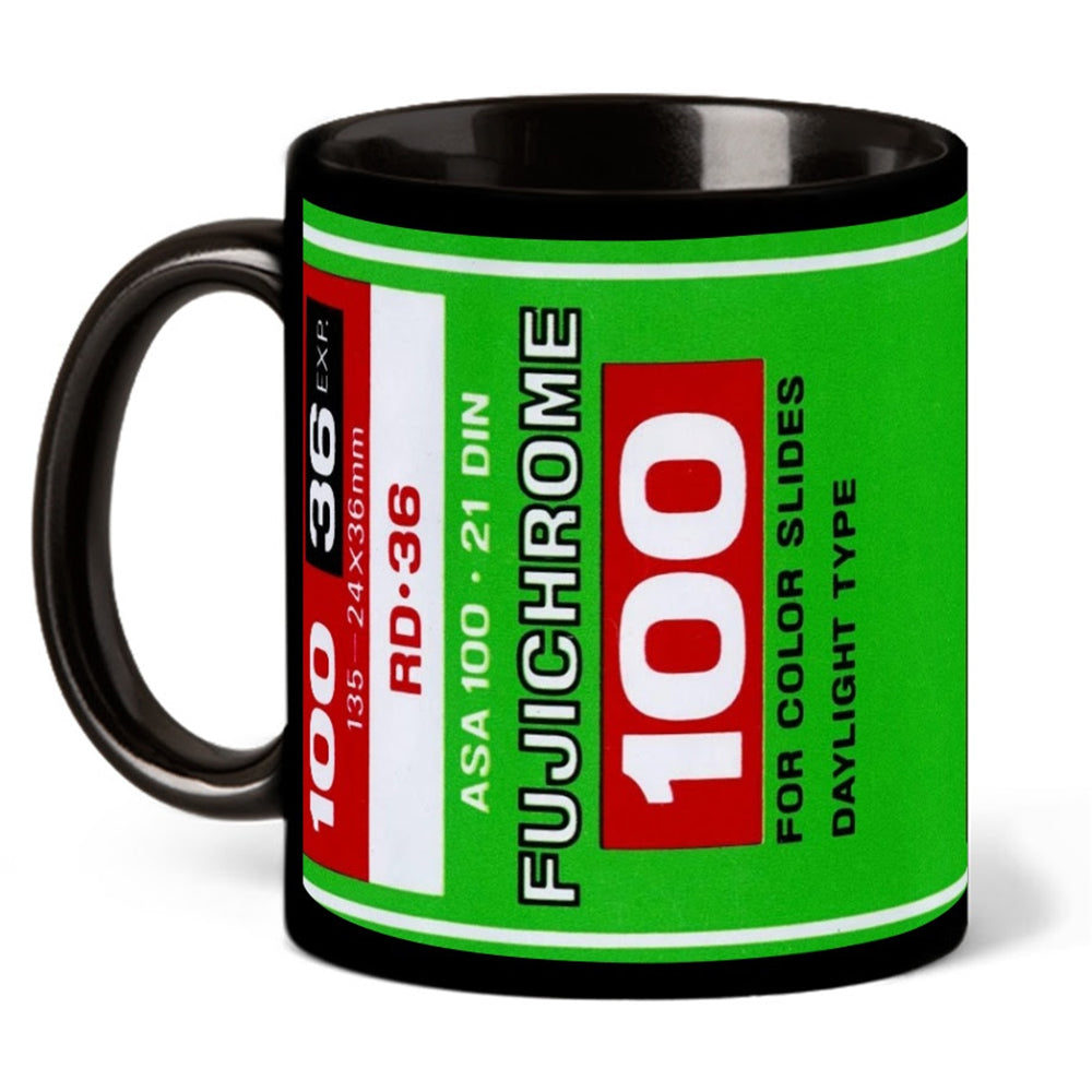 Fujifilm Fujichrome 100 35mm Film 11oz Black Mug