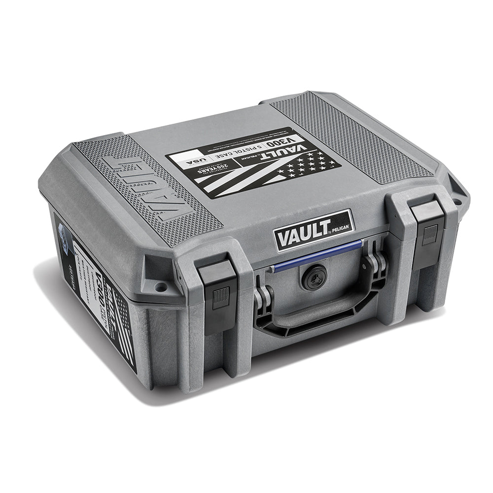 Pelican Vault Limited Edition Americana 250 V300PF5 5-Pistol Case (Custom Pre-cut Foam)