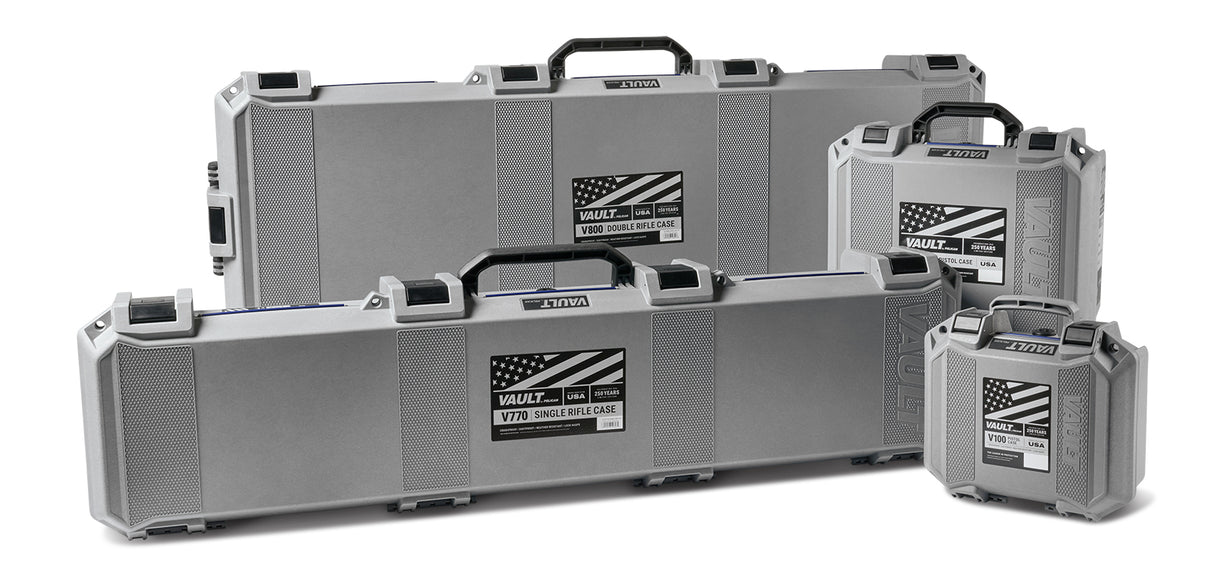 Pelican Vault Limited Edition Americana 250 V300PF5 5-Pistol Case (Custom Pre-cut Foam)