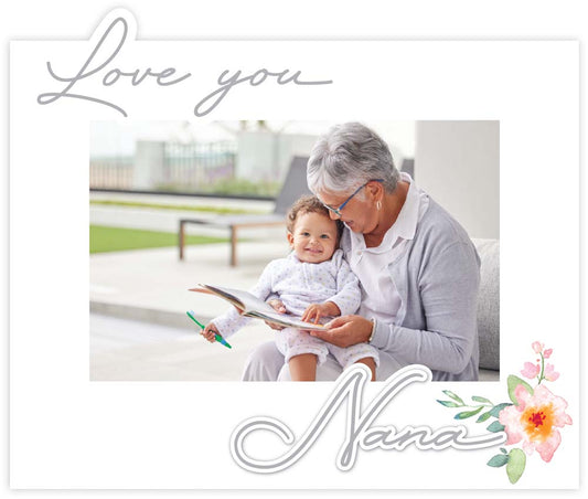 Malden 4x6 Nana Raised Script Frame