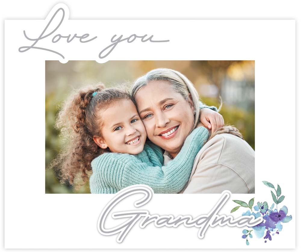 Malden 4X6 Grandma Raised Script Frame
