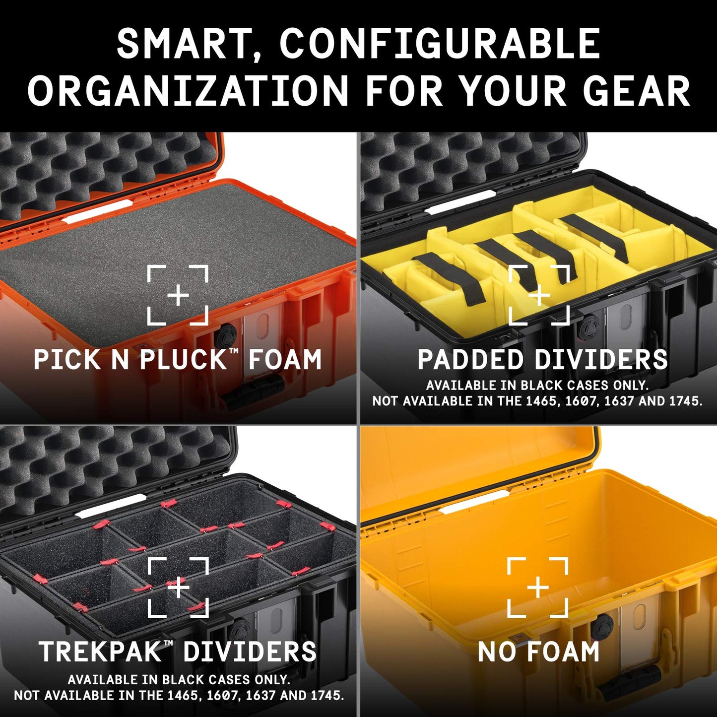 Pelican 1507Air Case without Foam - Yellow