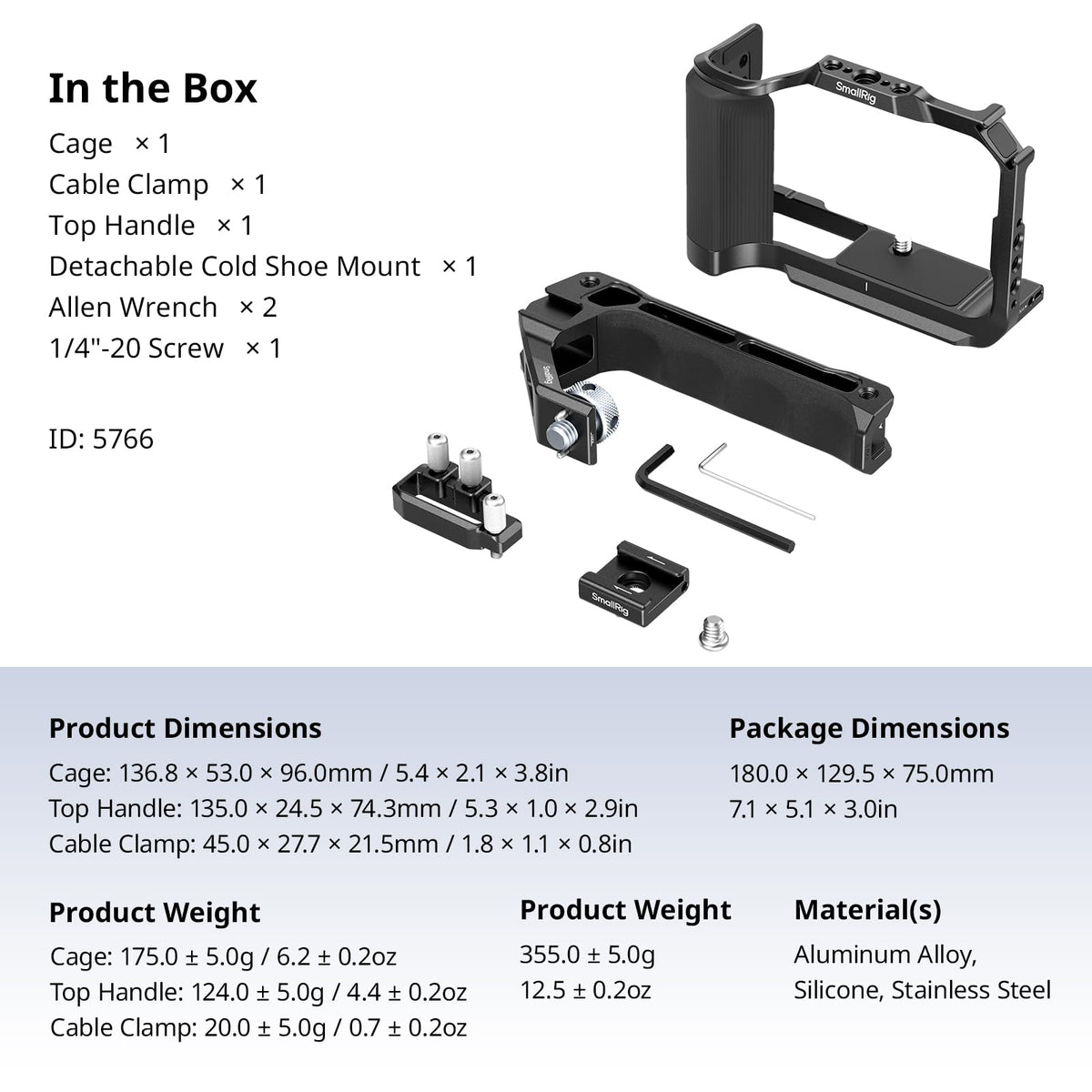 SmallRig Cage Kit for Canon EOS R50 V (Black)