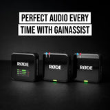 RODE Wireless GO (Gen 3) 2-Person Compact Digital Wireless Microphone System/Recorder (2.4 GHz)