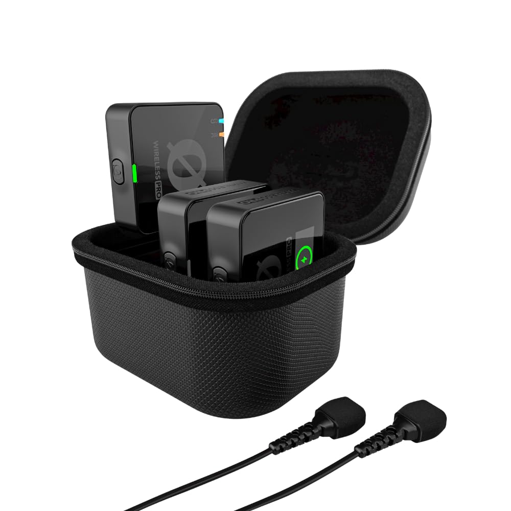 RODE Wireless PRO 2-Person Clip-On Microphone System/Recorder with Lavaliers (2.4 GHz)