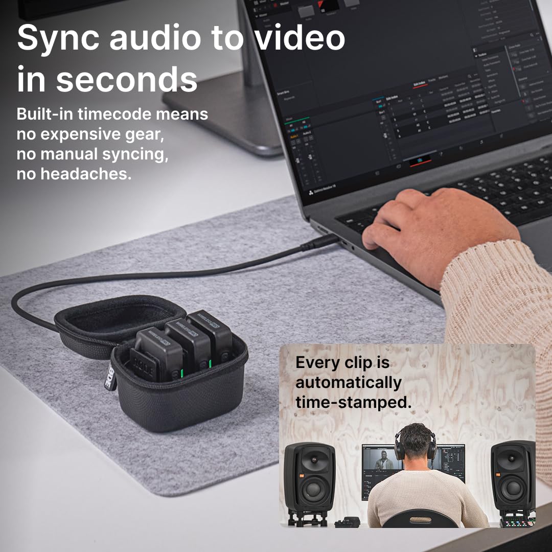 RODE Wireless PRO 2-Person Clip-On Microphone System/Recorder with Lavaliers (2.4 GHz)