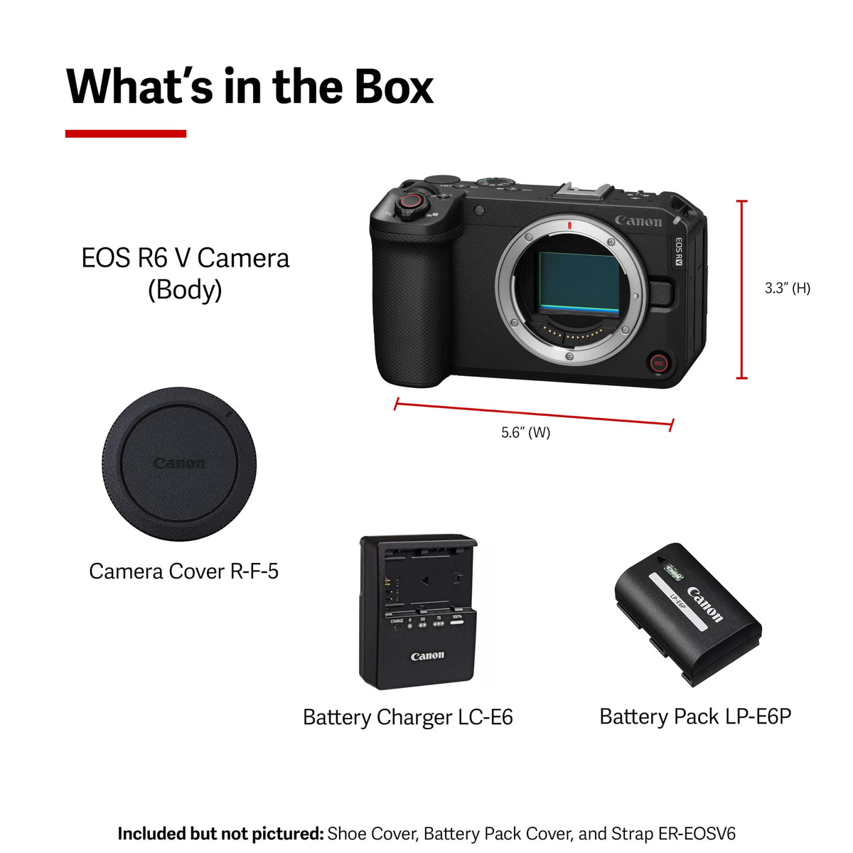 Canon EOS R6 V Mirrorless Camera (Body Only)