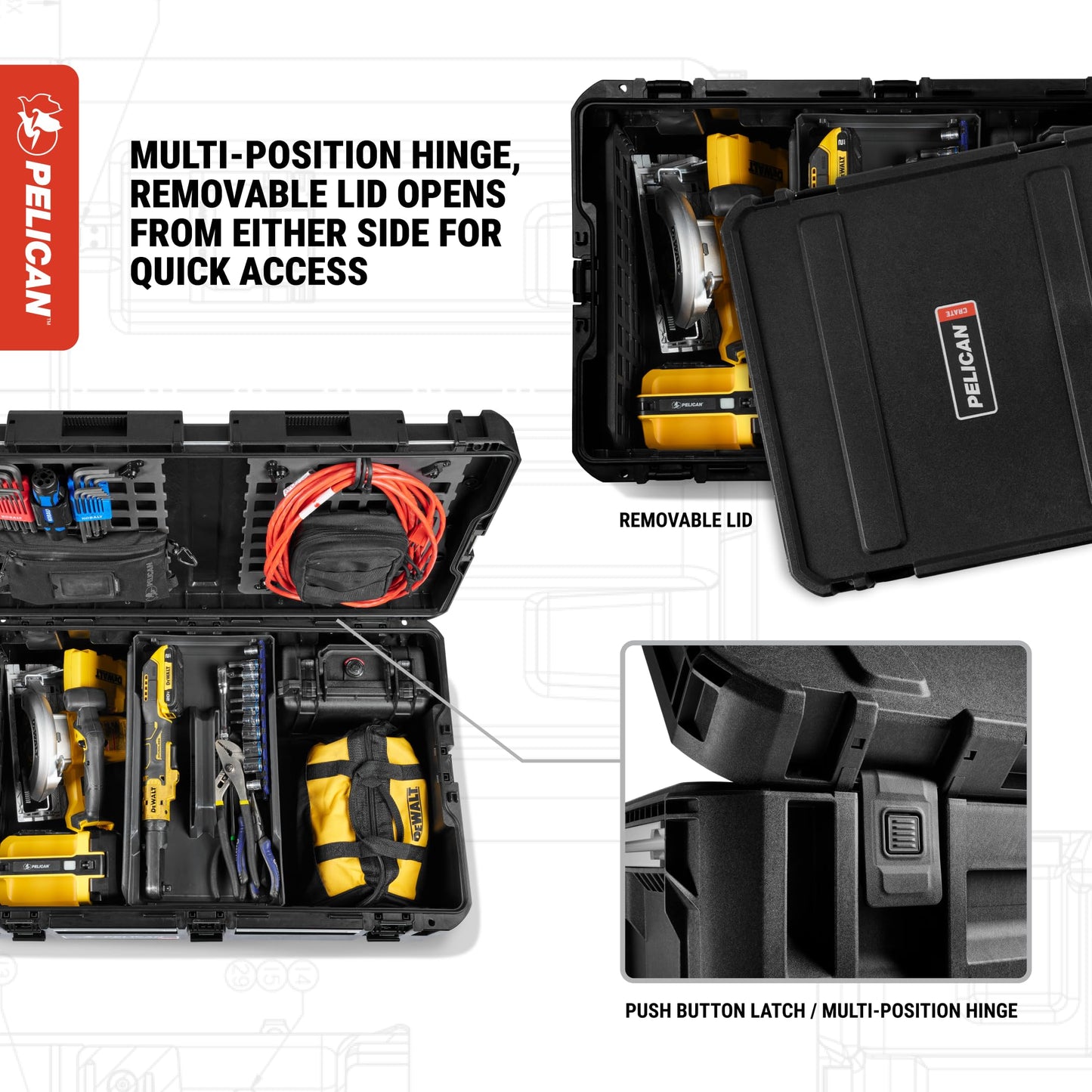 Pelican CRATE 45L Waterproof Hard Case - Desert Tan