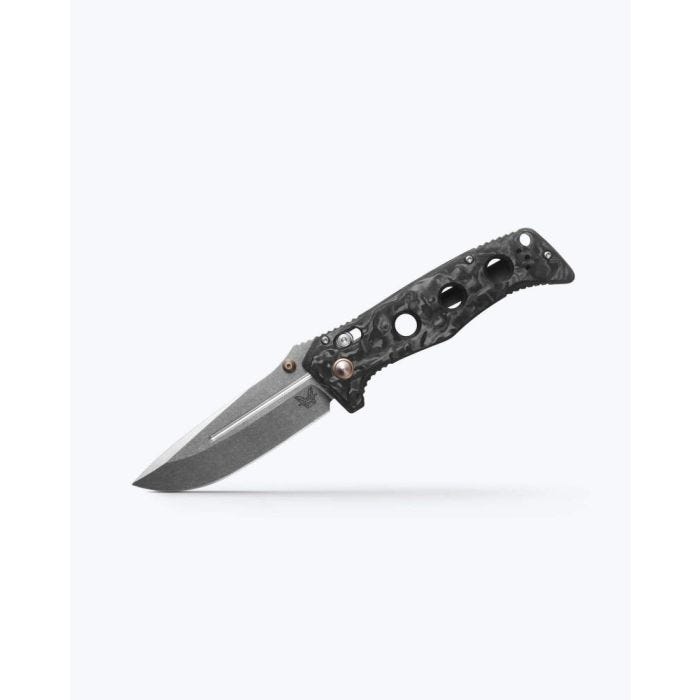 Benchmade Adamas Marbled Carbon Fiber Drop-Point Blade 275-05
