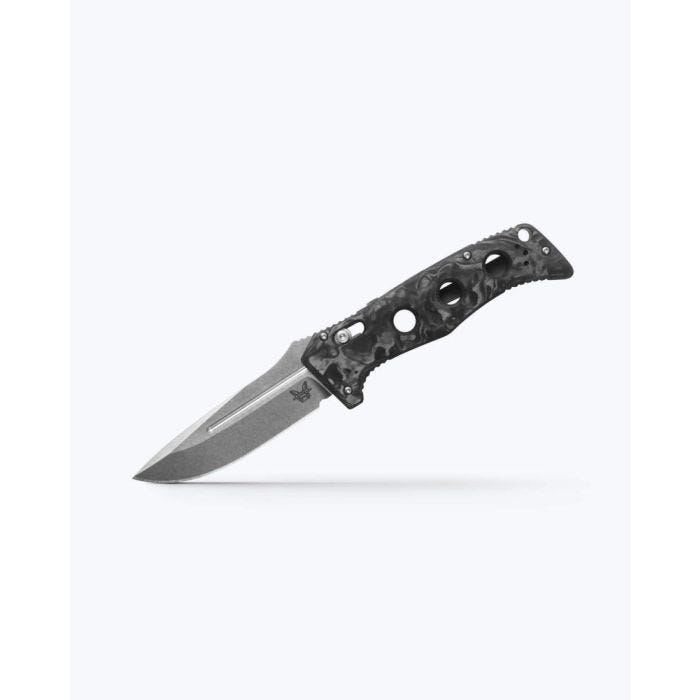 Benchmade Adamas Marbled Carbon Fiber Drop-Point Blade 275-05