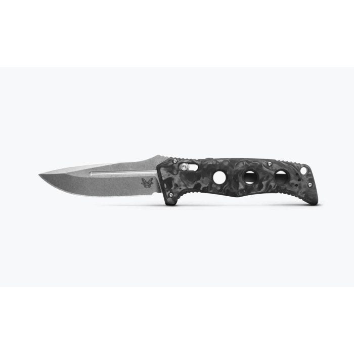 Benchmade Adamas Marbled Carbon Fiber Drop-Point Blade 275-05