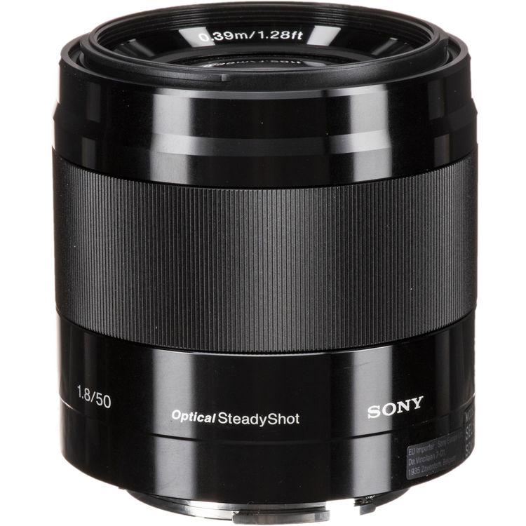 Sony 50mm f/1.8 OSS E-Mount Lens (Black)