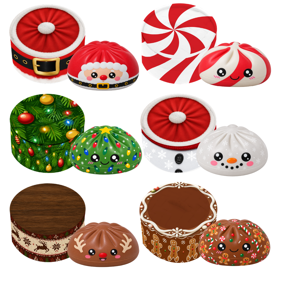 Fun Doh Christmas Slow-Rise Squishy Dumpling Toy