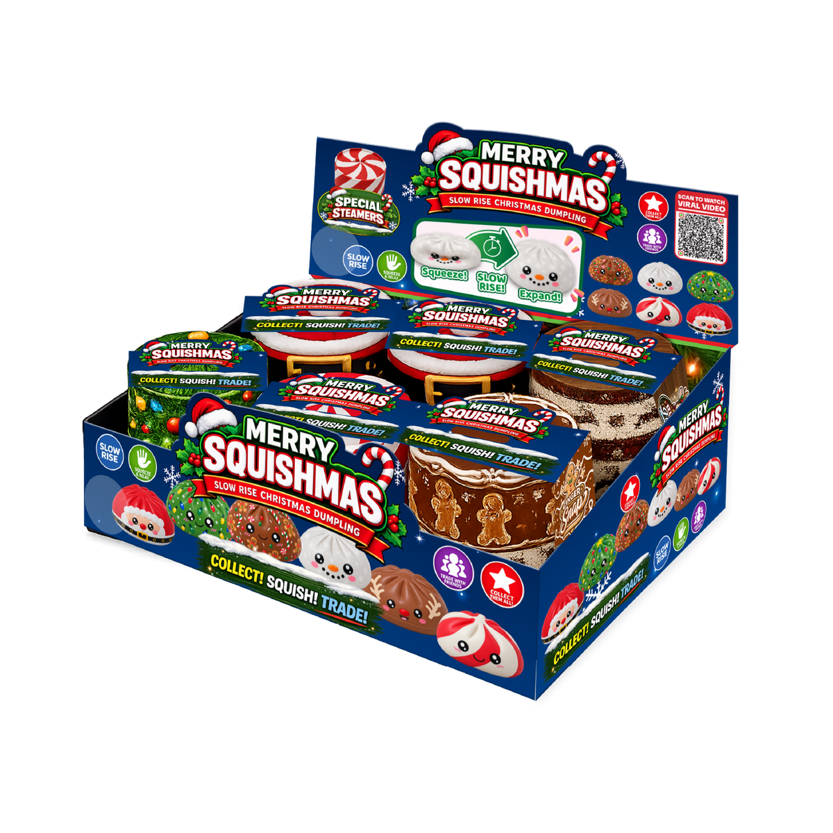 Fun Doh Christmas Slow-Rise Squishy Dumpling Toy