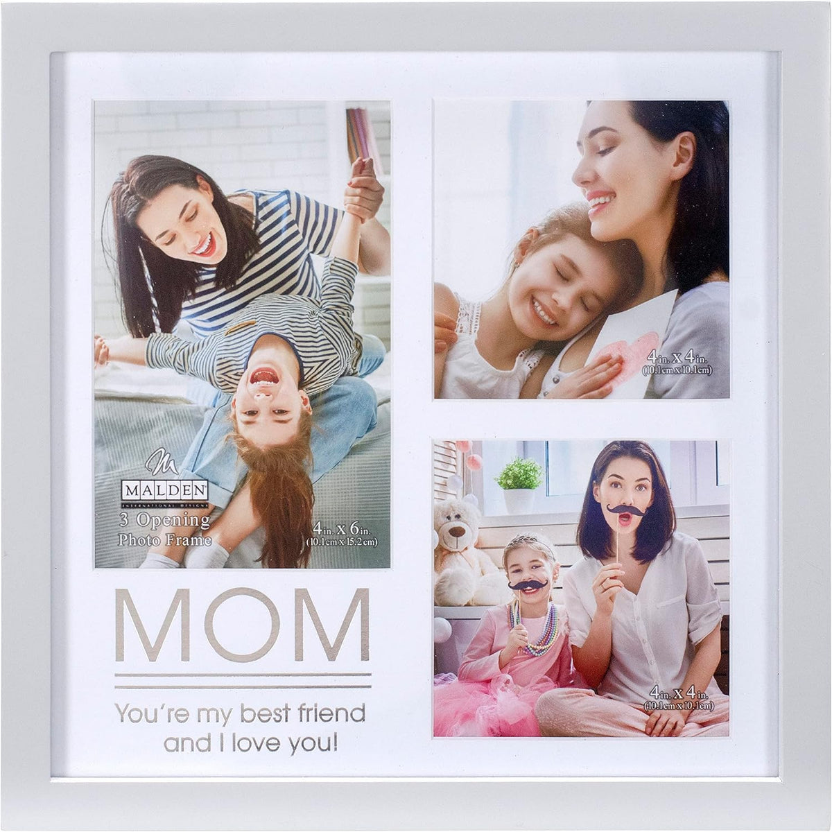Malden Gold Stamp Mom Modern Collage Frame