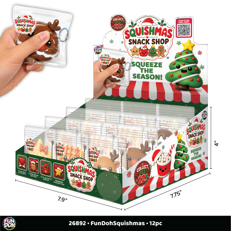 Fun Doh Christmas Snack Shop Squish Fidget Toy