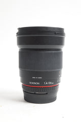 (USED) Rokinon 24mm f/1.4 Lens, Nikon F mount