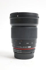 (USED) Rokinon 24mm f/1.4 Lens, Nikon F mount