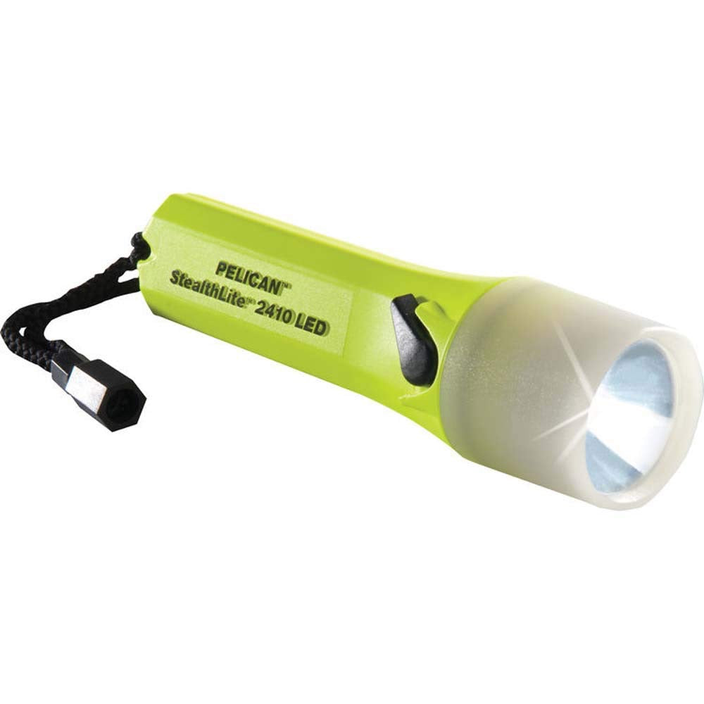 Pelican StealthLite 2410PL Flashlight (Yellow with Photoluminescent Shroud)
