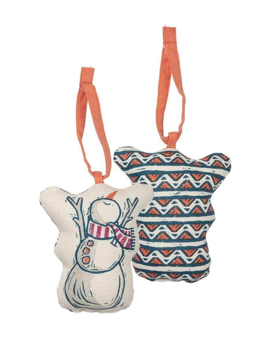 Primitives Ornament - Bohemian Snowman