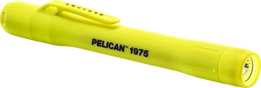 Pelican 1975 Penlight 2AAA with Helmet Bracket - Yellow
