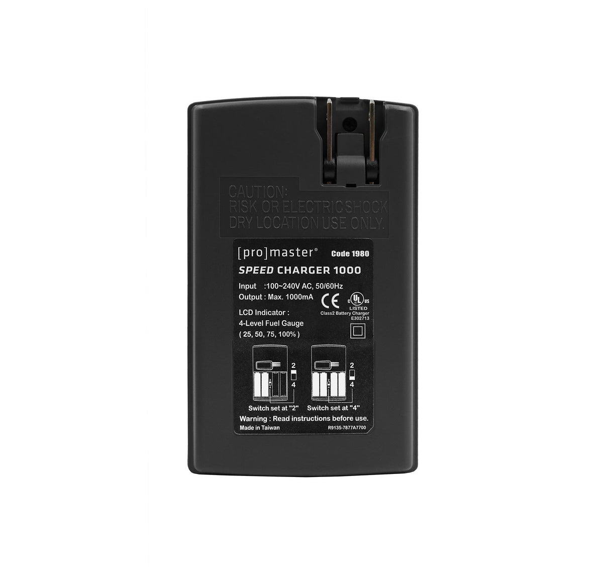 Promaster Speed Charger 1000 - AA NiMH (Includes 4 AA Cells)