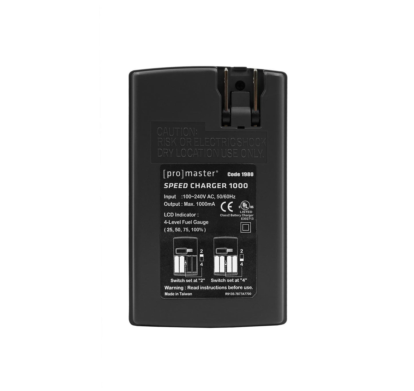 Promaster Speed Charger 1000 - AA NiMH (Includes 4 AA Cells)