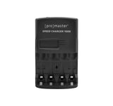 Promaster Speed Charger 1000 - AA NiMH (Includes 4 AA Cells)