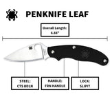 Spyderco UK Penknife Black G-10 / Satin CTS BD1N C94PBK
