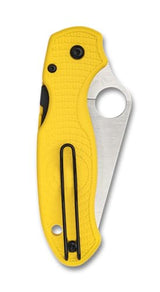 Spyderco Para 3 Lightweight Salt Yellow FRN, Satin MagnaCut - C223PYL