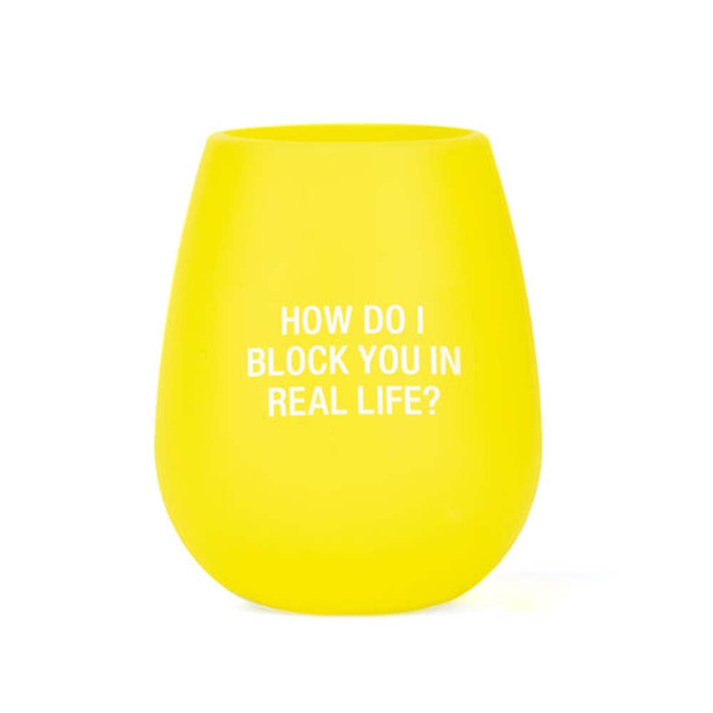 Block You Silicone Wine Glass