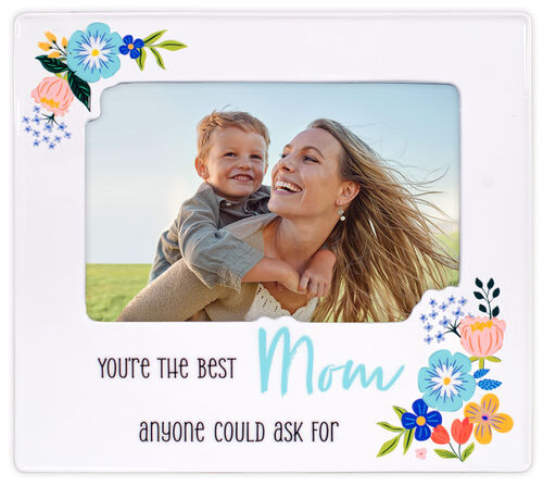 4X6 Mom Floral Ceramic Frame