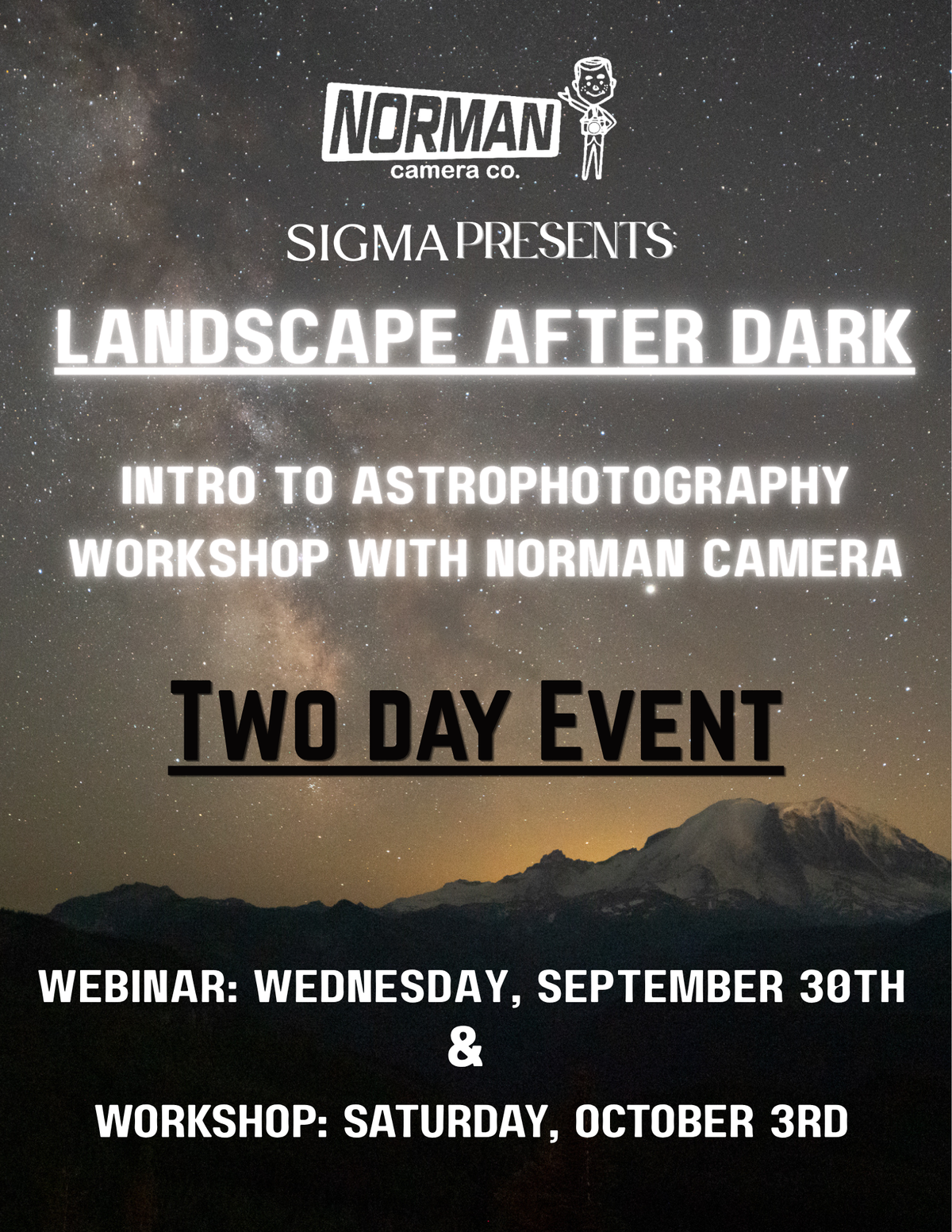 Landscape After Dark: Intro to Astrophotography Workshop